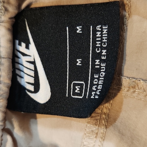 Nike Mid Rise Open Leg Stretch Track Pant, Tan, Womens Medium - Picture 7 of 9